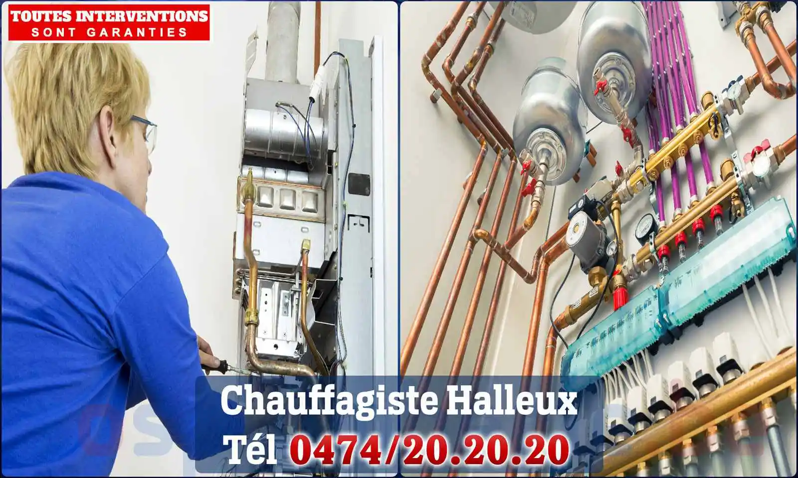 Chauffagiste agréé à Halleux 6986