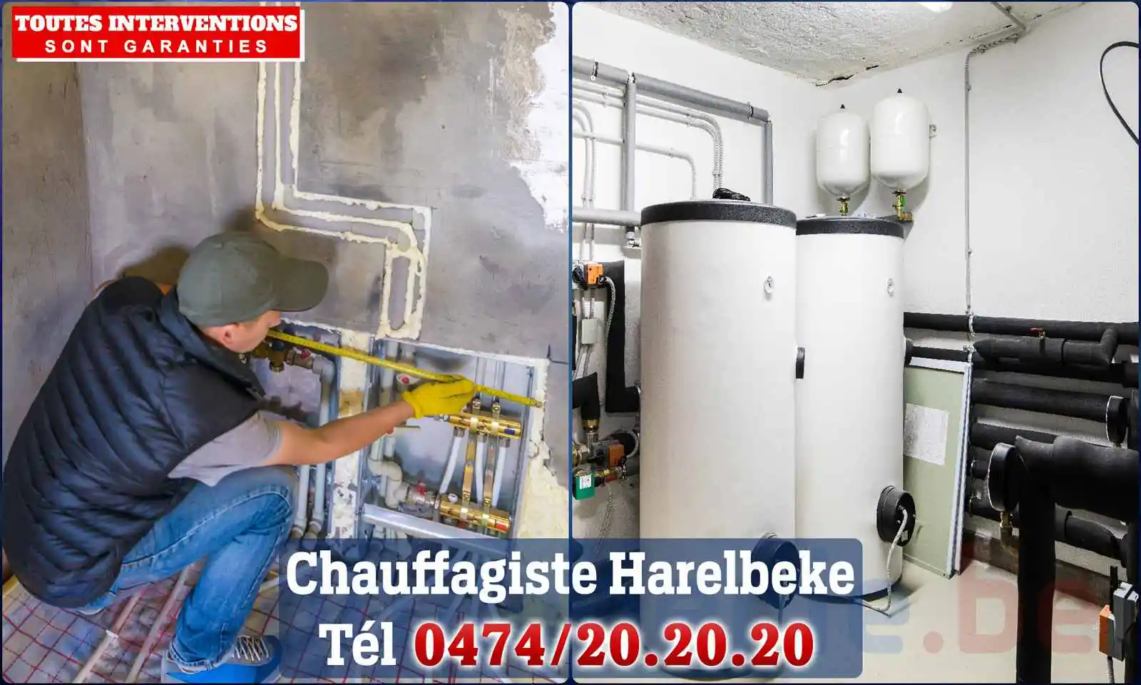 Chauffagiste agréé à Harelbeke 8530