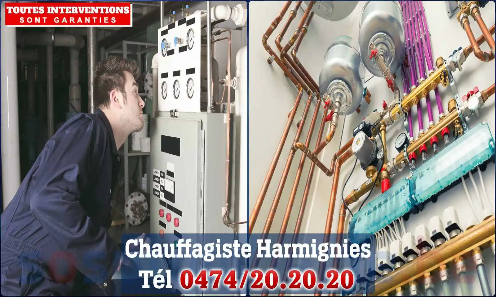 Chauffagiste agréé à Harmignies 7022
