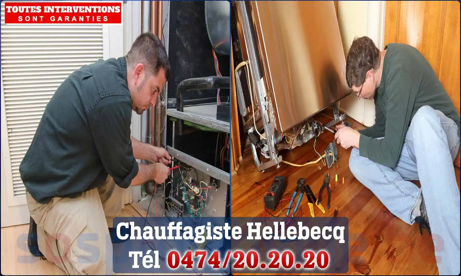 Chauffagiste agréé à Hellebecq 7830