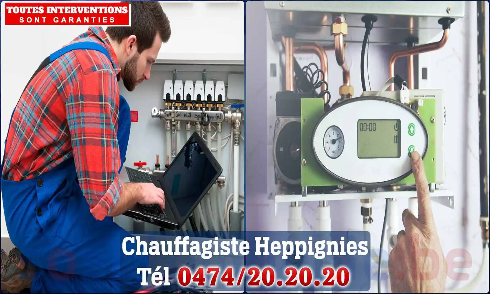 Chauffagiste agréé à Heppignies 6220