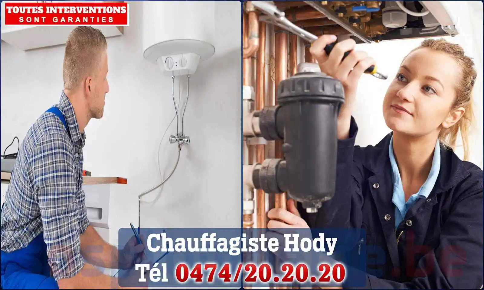 Chauffagiste agréé à Hody 4162