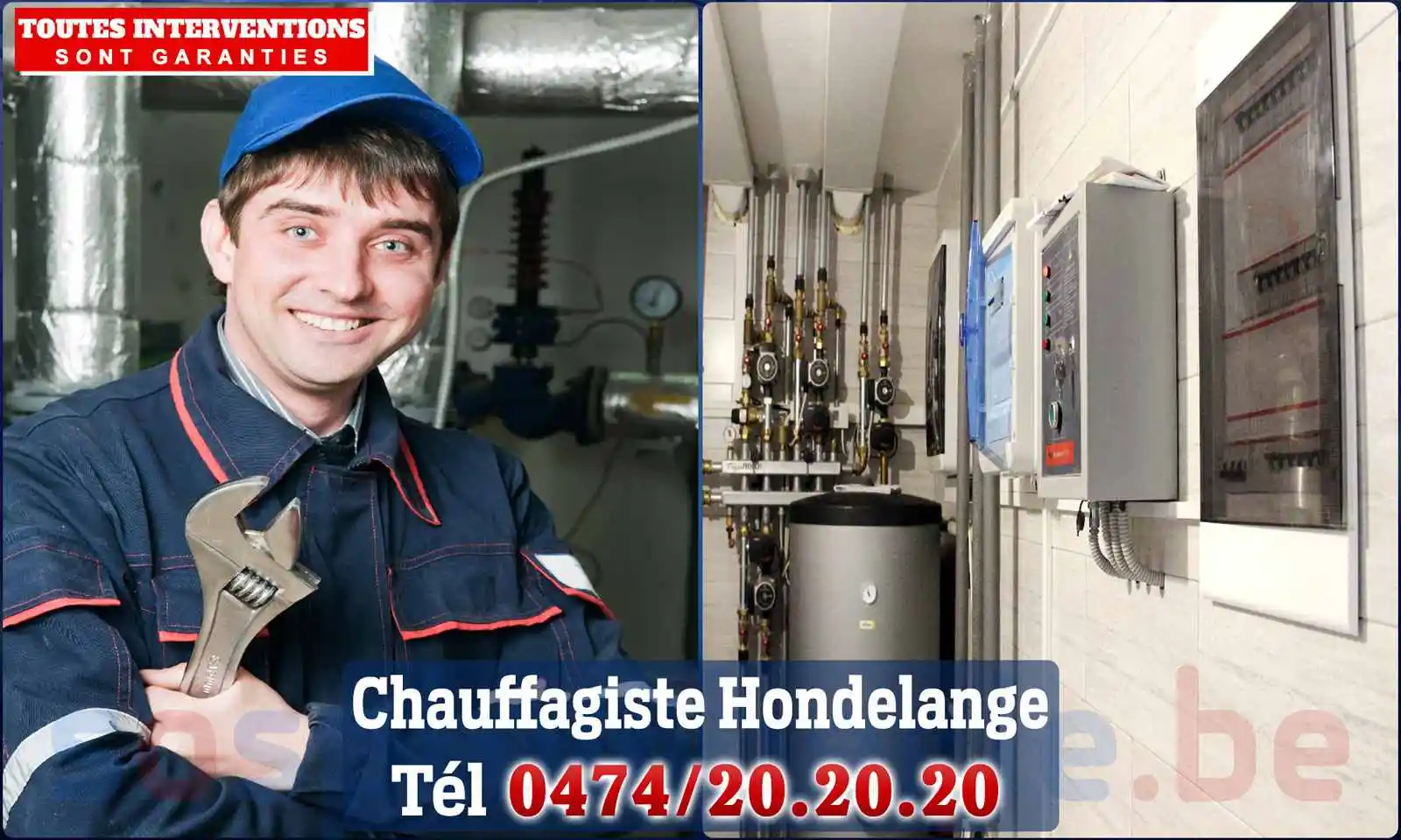 Chauffagiste agréé à Hondelange 6780