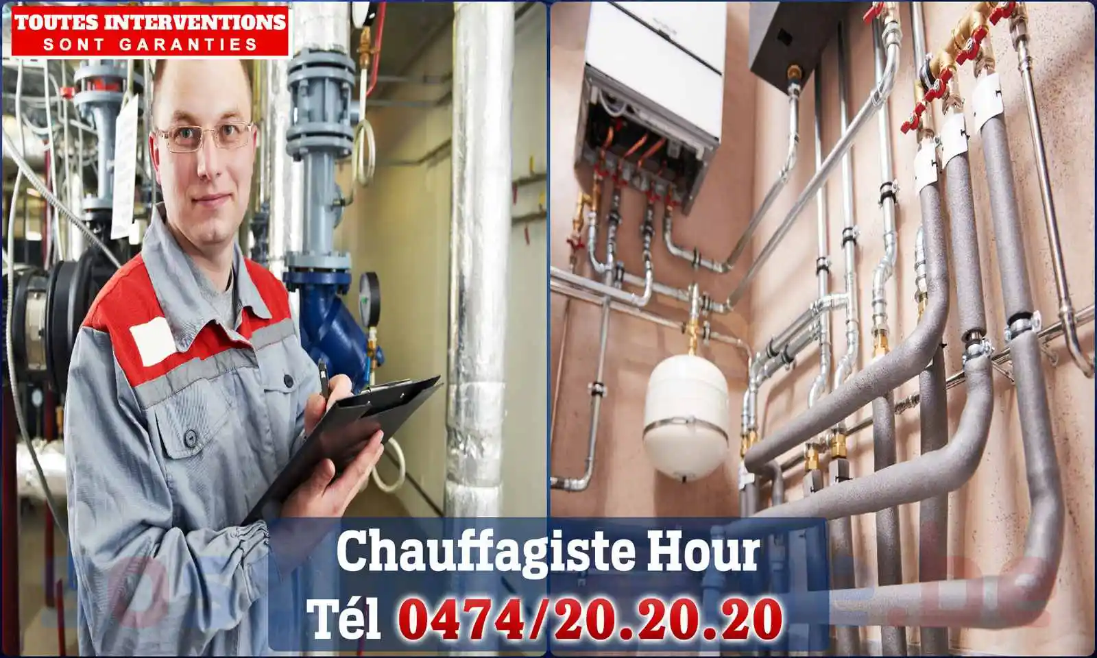 Chauffagiste agréé à Hour 5563