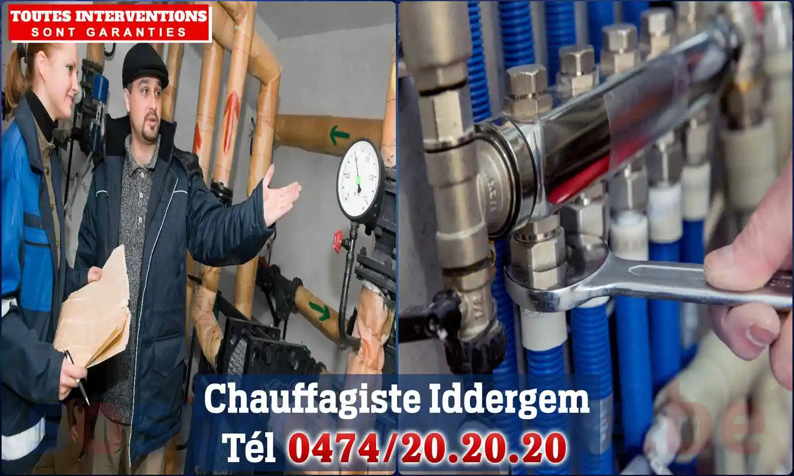 Chauffagiste agréé à Iddergem 9472