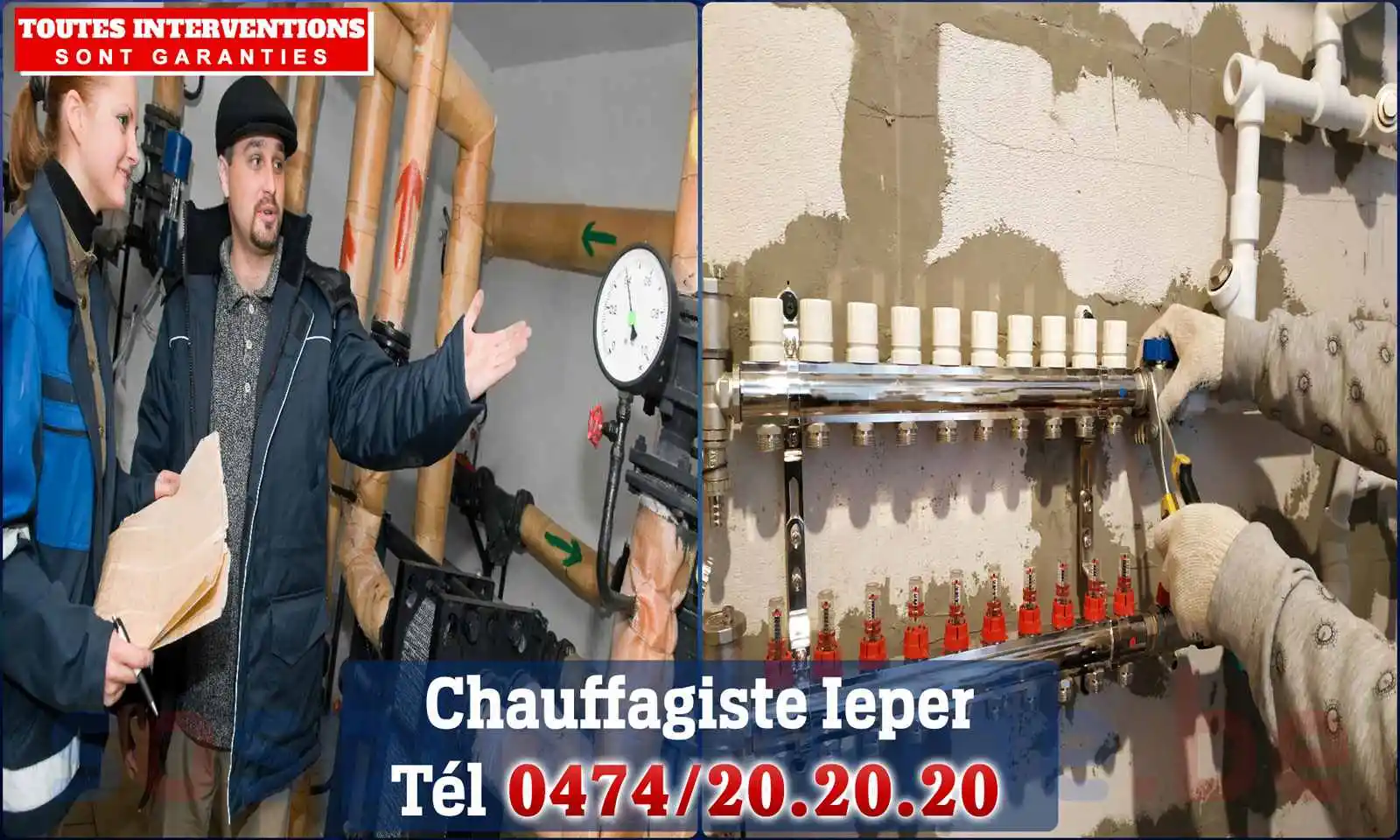 Chauffagiste agréé à Ieper 8900