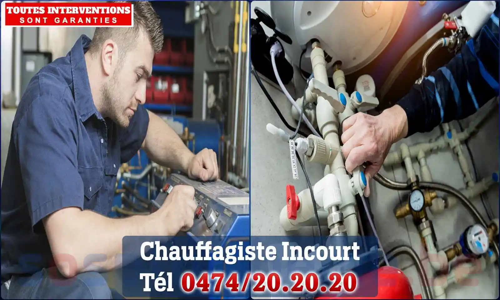 Chauffagiste agréé à Incourt 1315