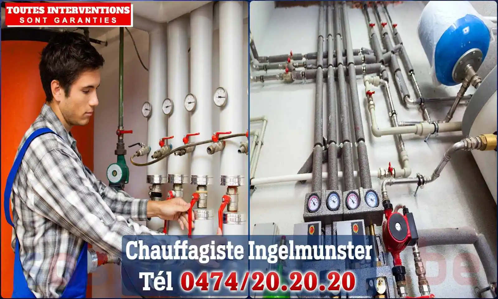 Chauffagiste agréé à Ingelmunster 8770