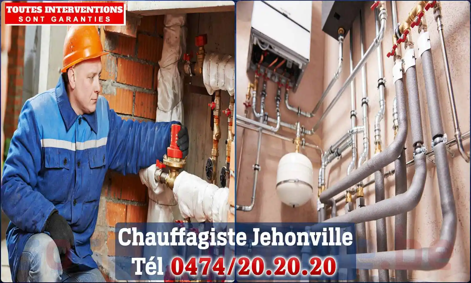 Chauffagiste agréé à Jehonville 6880