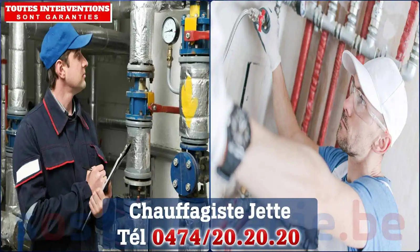 Chauffagiste agréé à Jette 1090