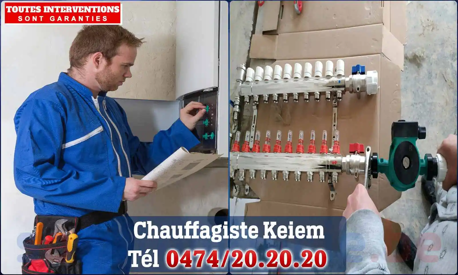 Chauffagiste agréé à Keiem 8600