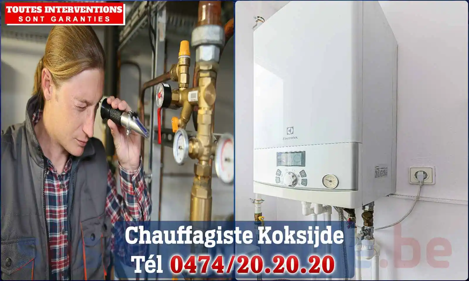 Chauffagiste agréé à Coxyde (Koksijde) 8670