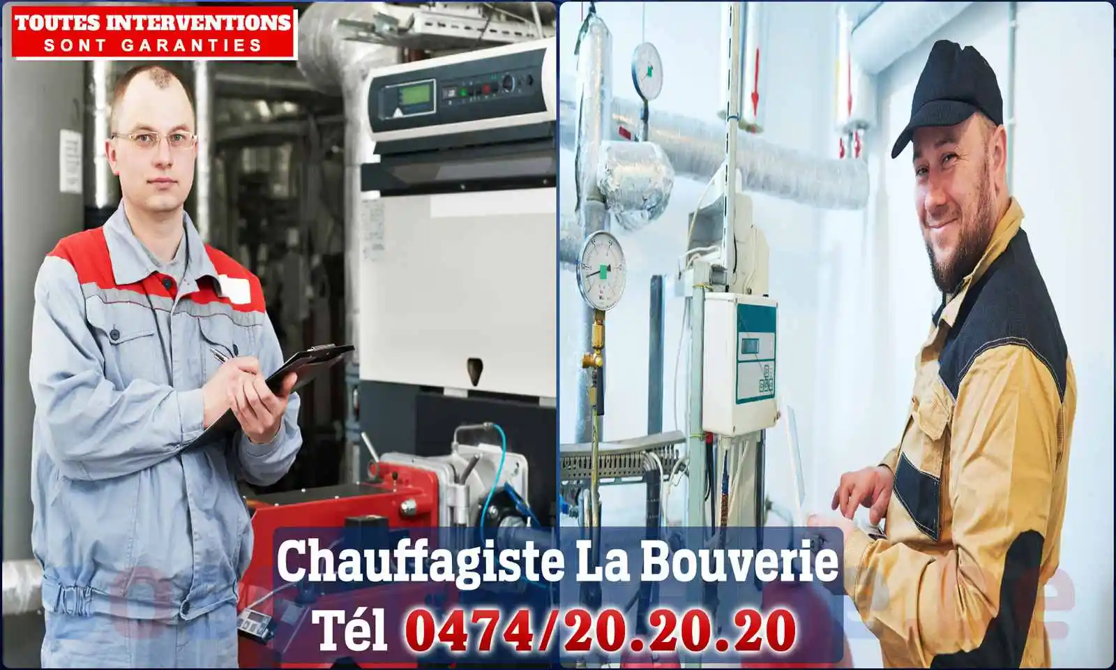 Chauffagiste agréé à La Bouverie 7080