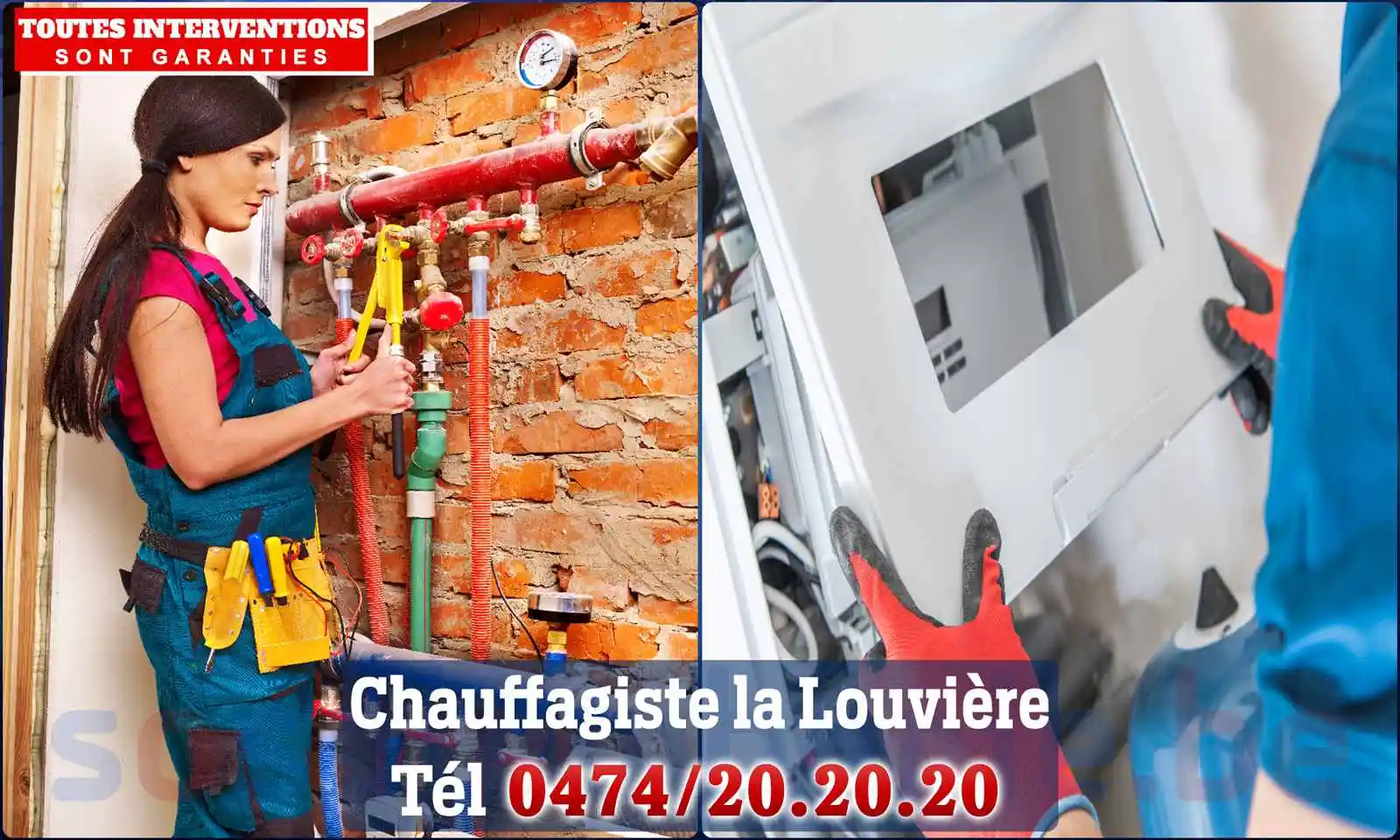 Chauffagiste agréé à La Louvière 7100