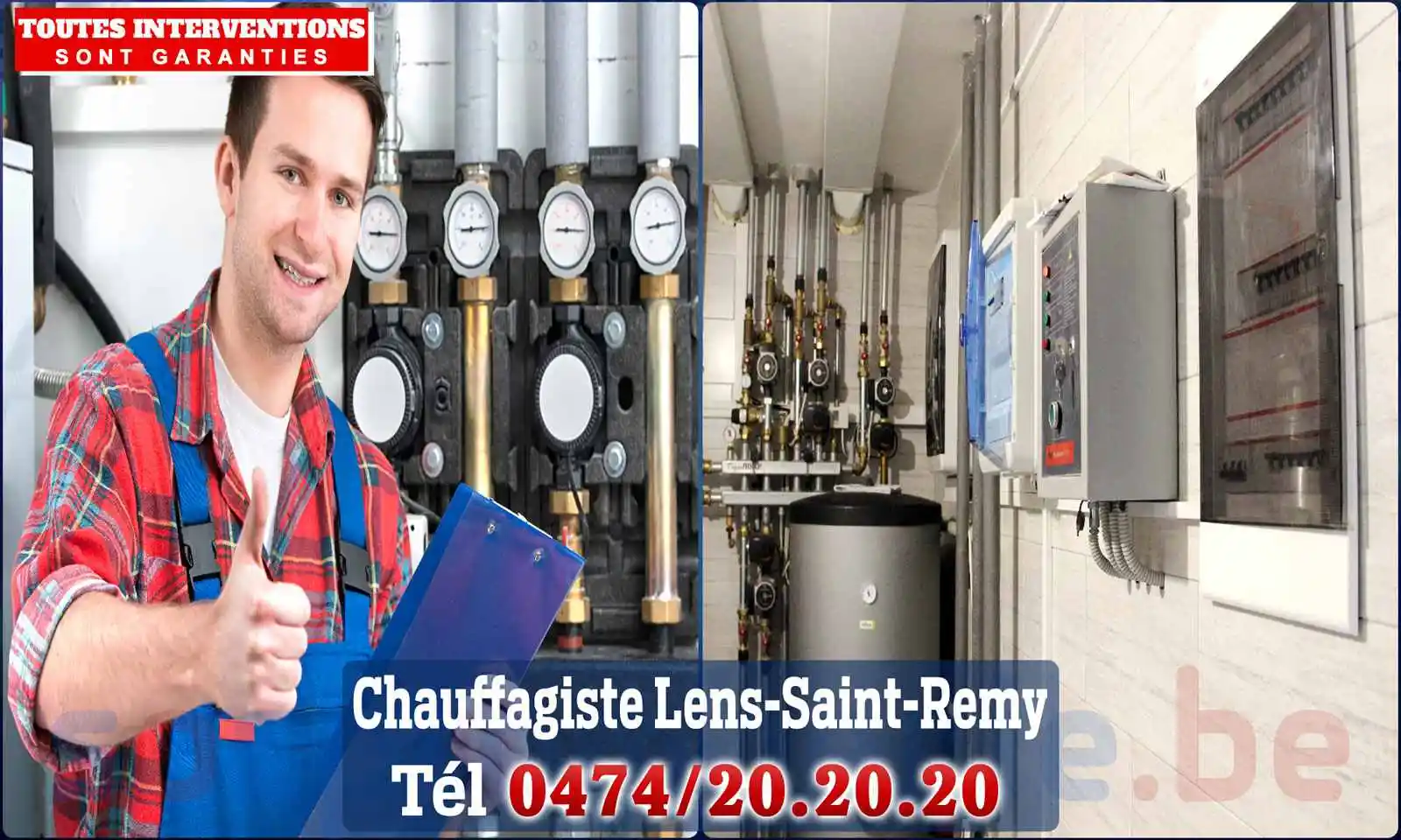 Chauffagiste agréé à Lens-Saint-Remy 4280