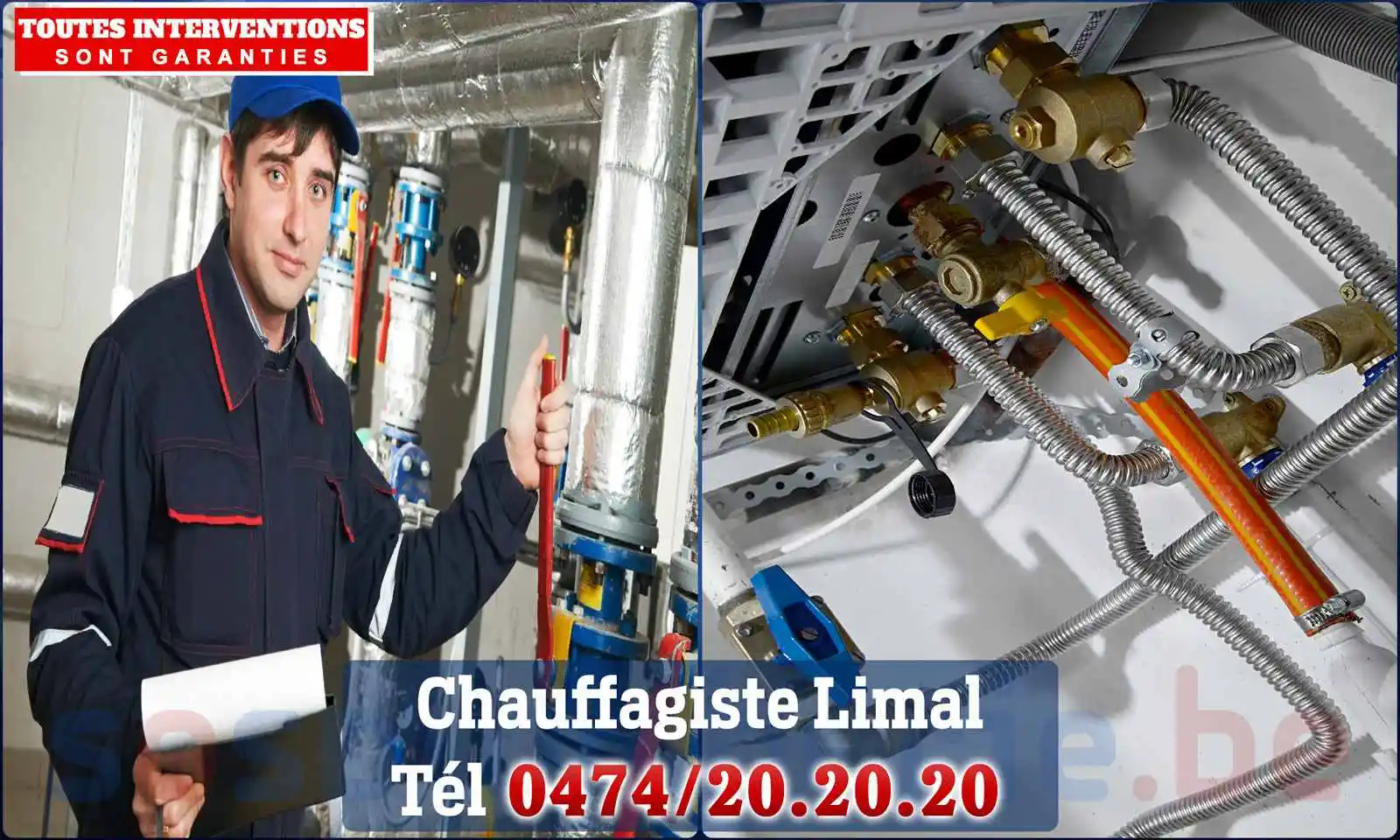 Chauffagiste agréé à Limal 1300