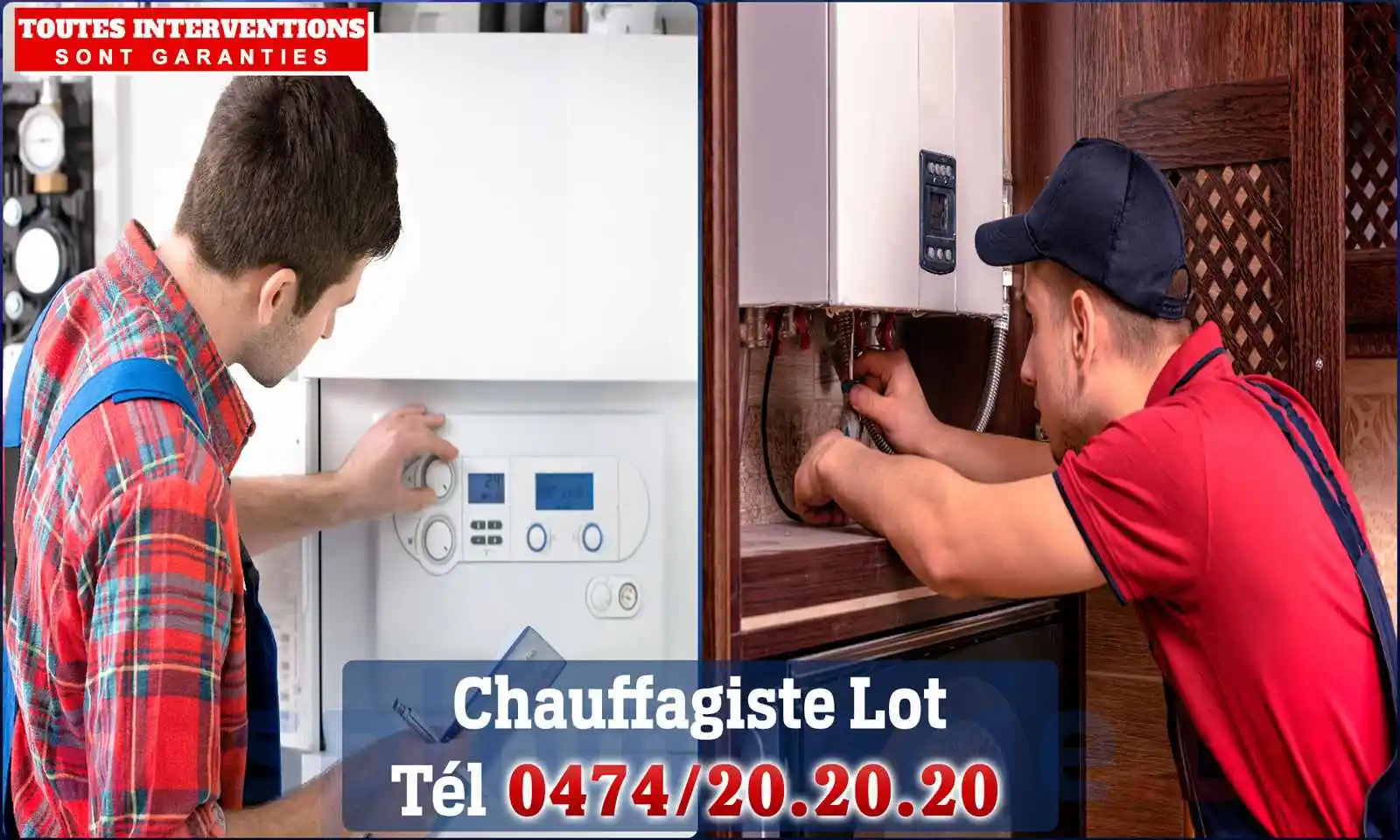 Chauffagiste agréé à Lot 1651