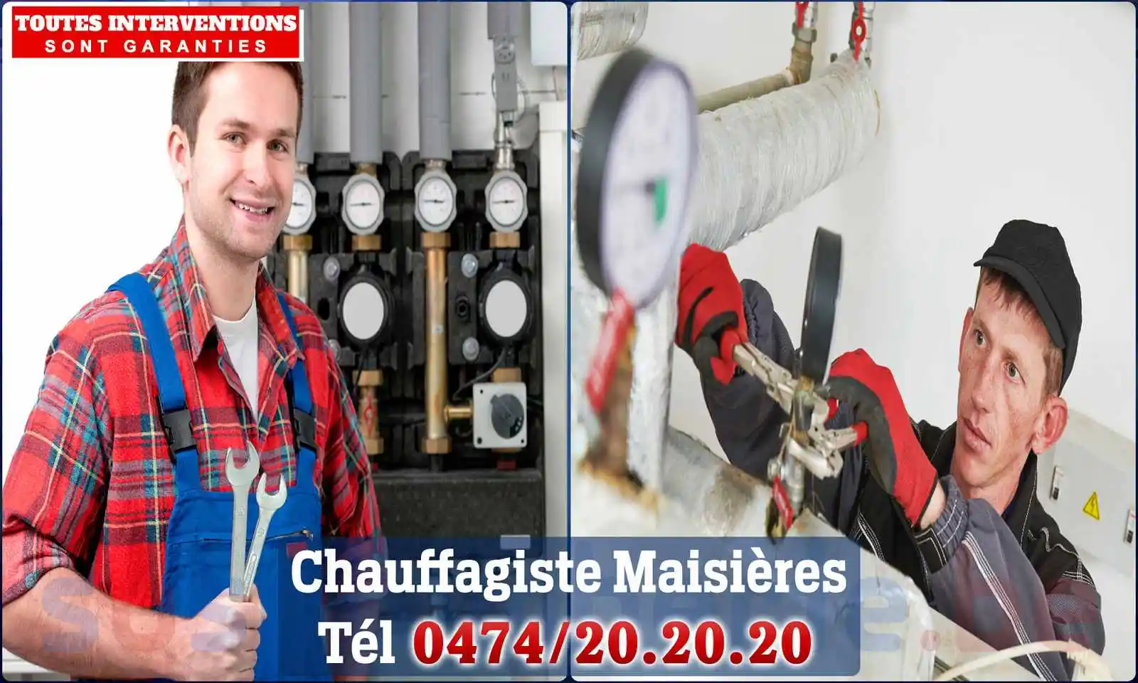 Chauffagiste agréé à Maisières 7020