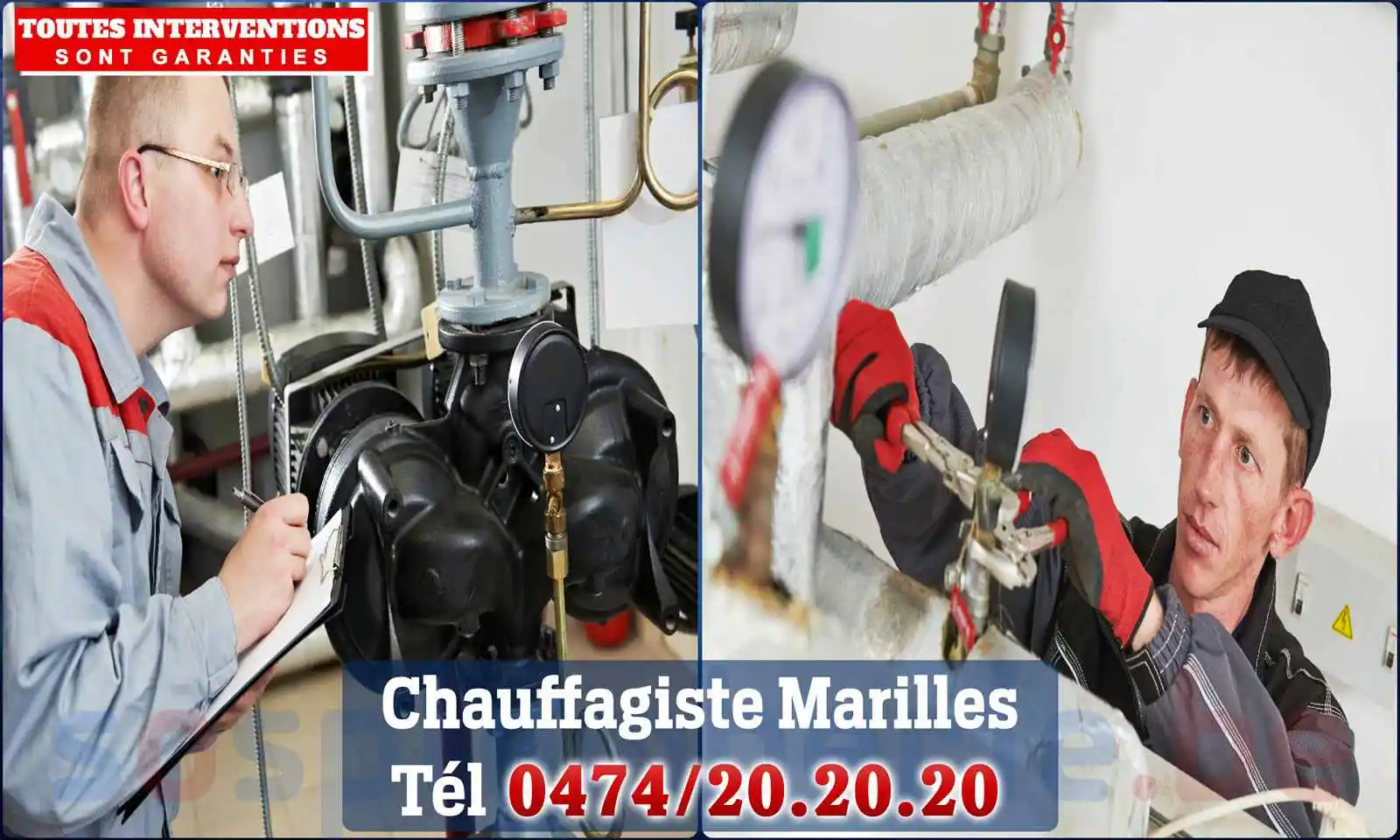 Chauffagiste agréé à Marilles 1350