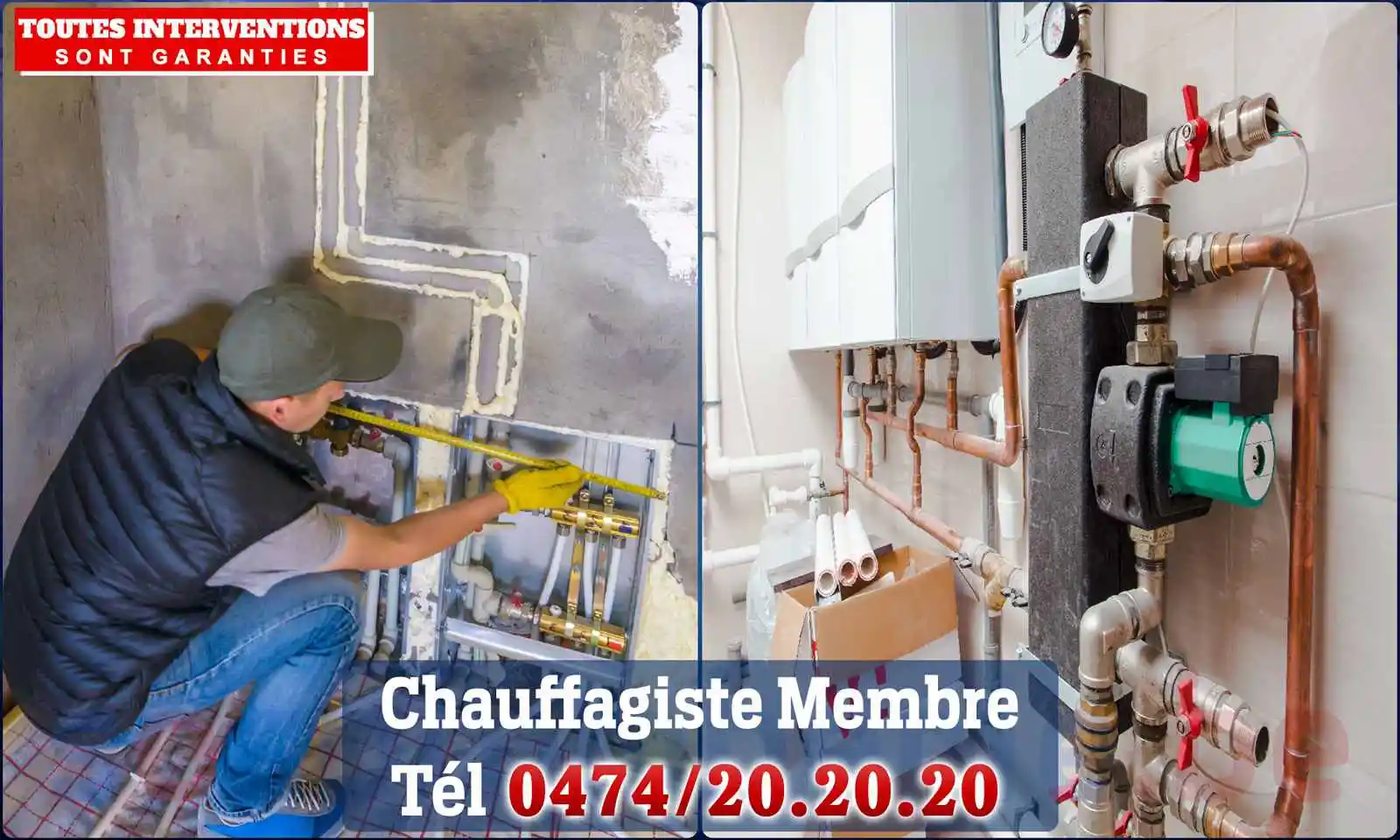 Chauffagiste agréé à Membre 5550