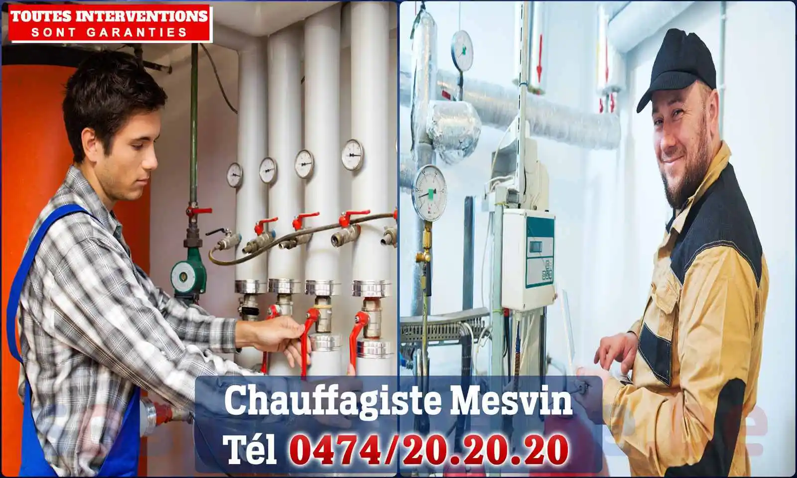 Chauffagiste agréé à Mesvin 7022