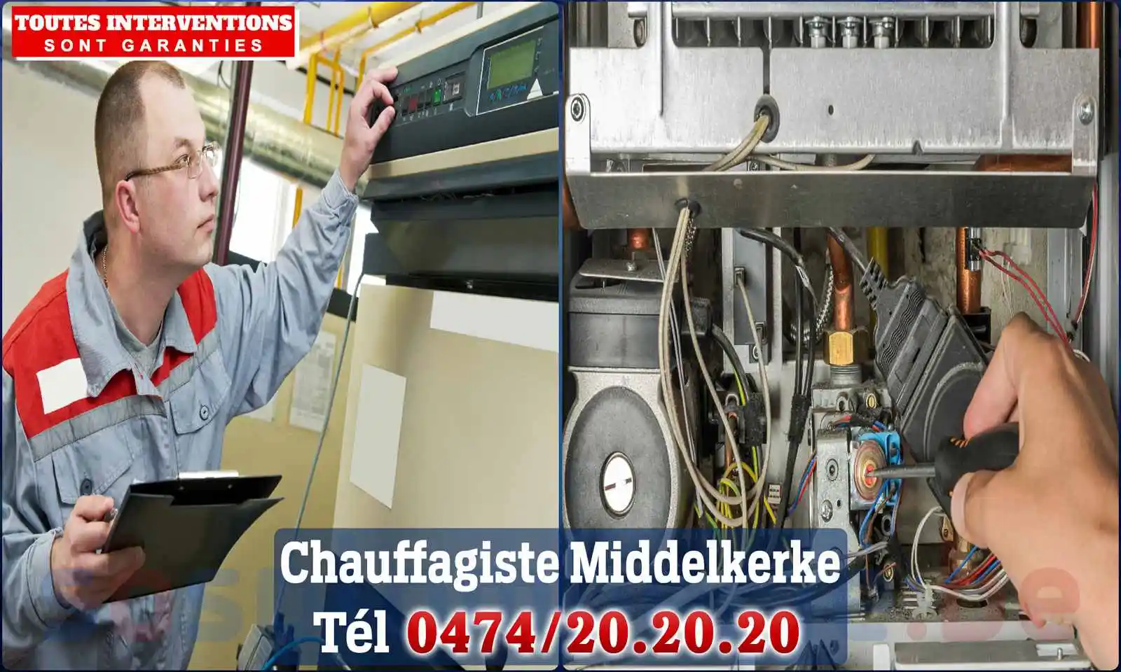 Chauffagiste agréé à Middelkerke 8430