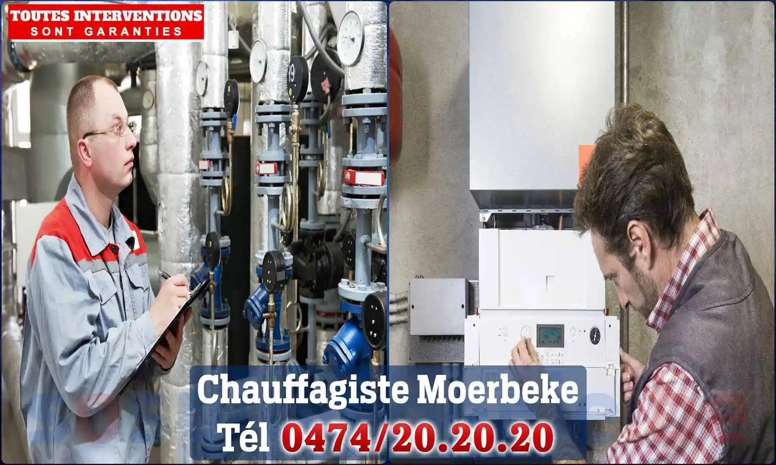 Chauffagiste agréé à Moerbeke 9180
