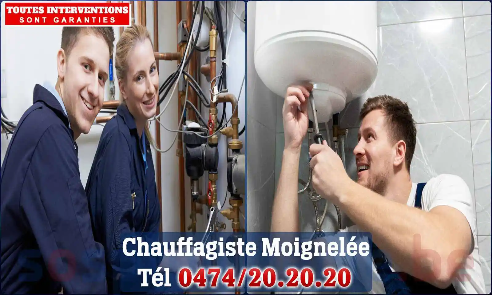 Chauffagiste agréé à Moignelée 5060