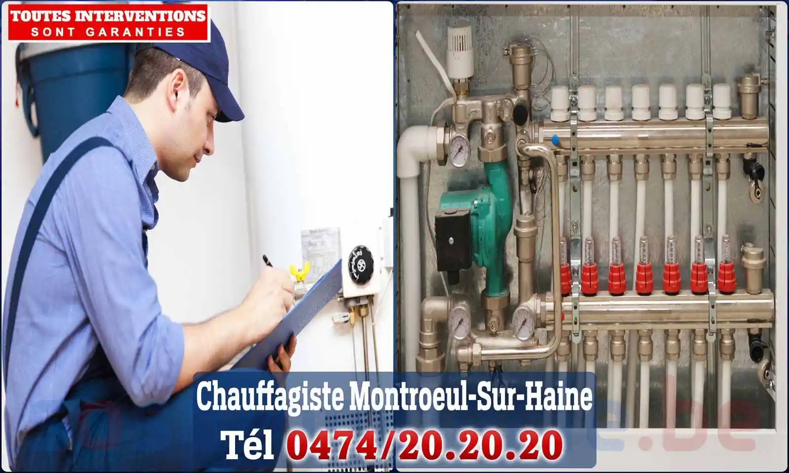 Chauffagiste agréé à Montrœul-sur-Haine 7350