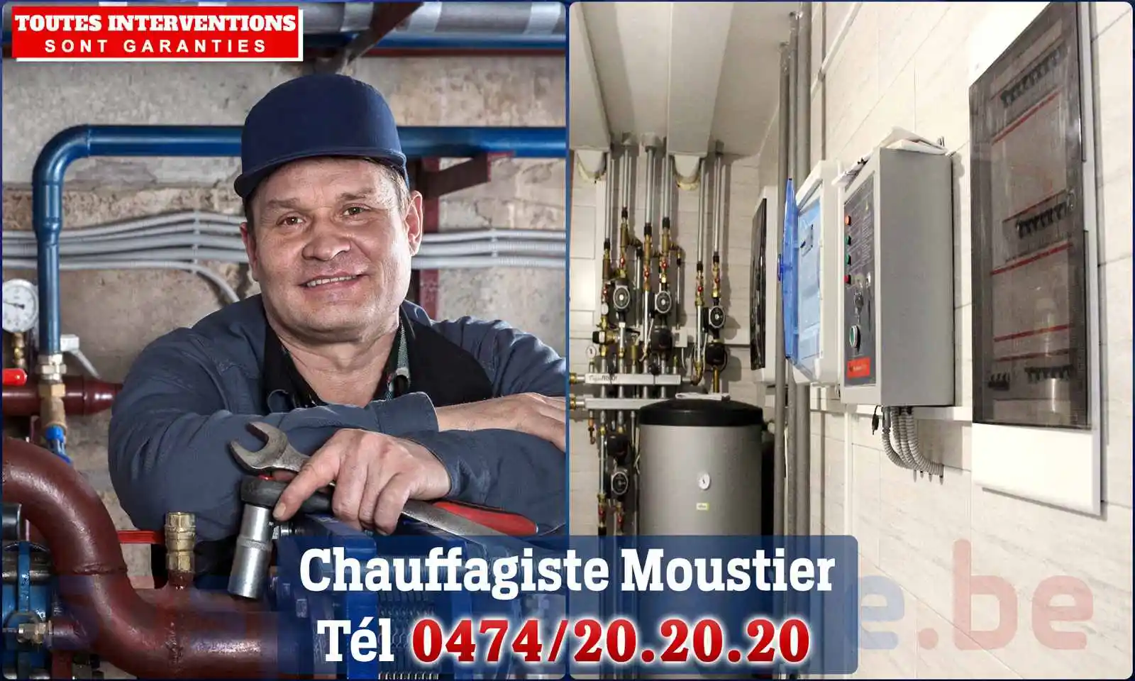 Chauffagiste agréé à Moustier 7911