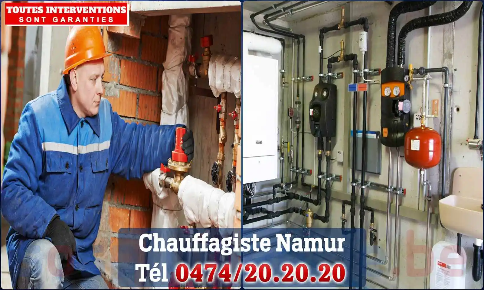 Chauffagiste agréé à Namur (Namen) 5000