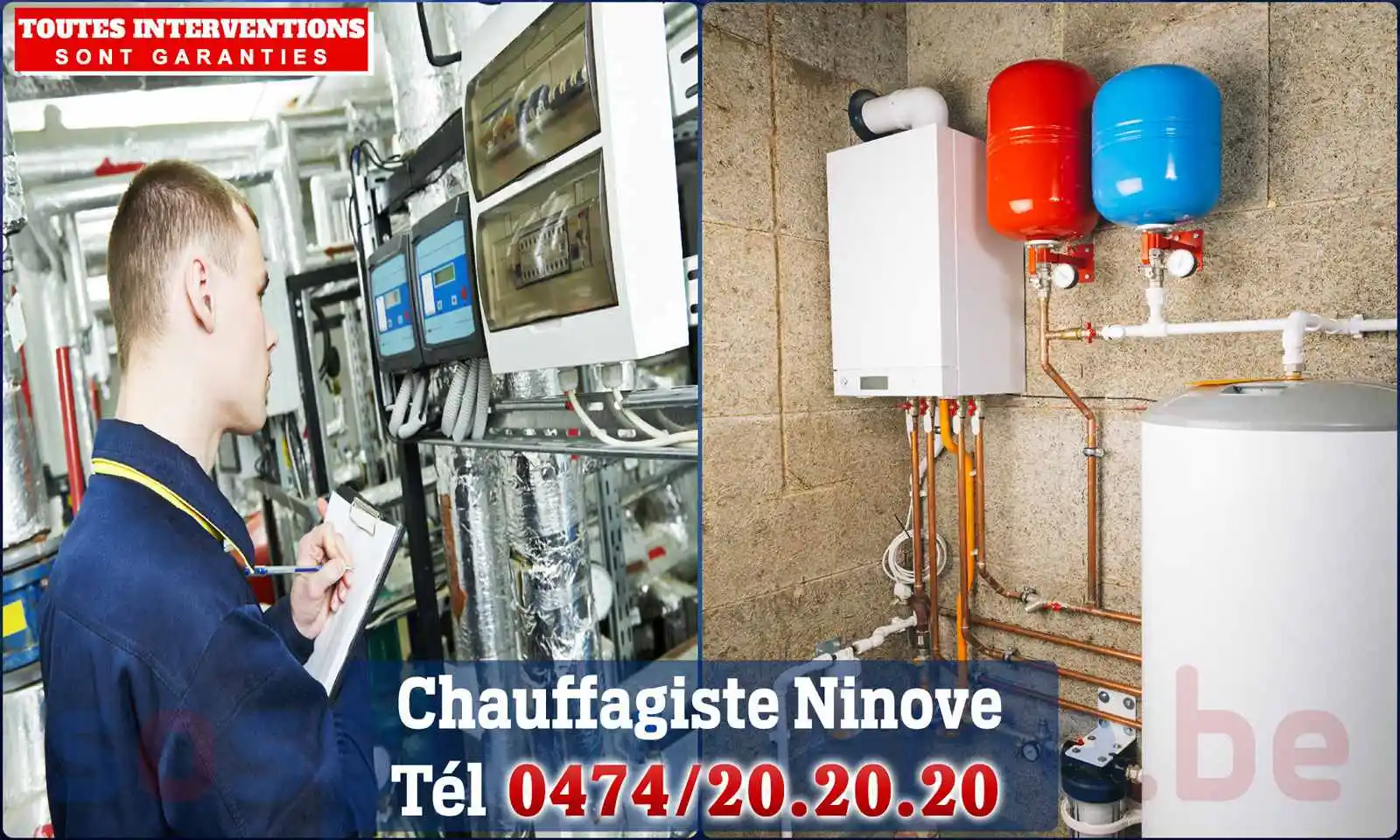 Chauffagiste agréé à Ninove 9400
