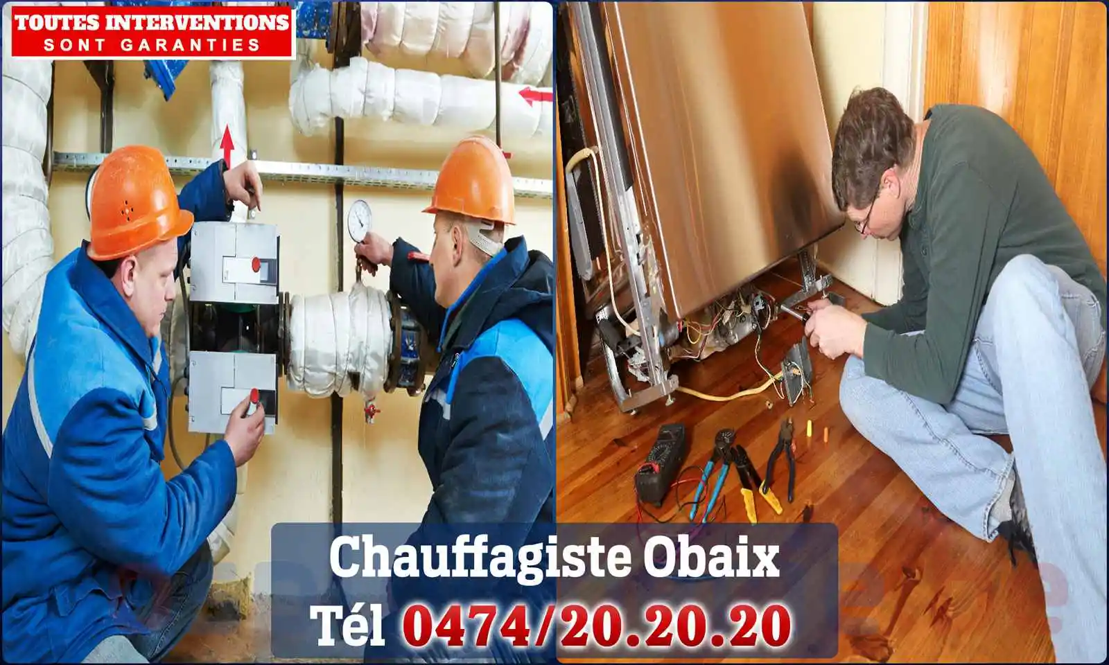 Chauffagiste agréé à Obaix 6230