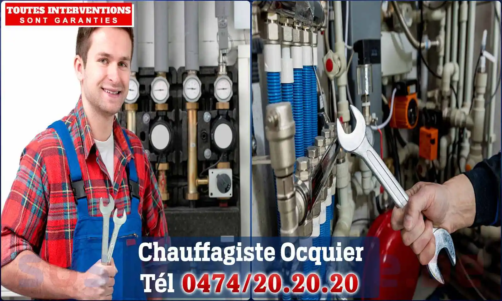 Chauffagiste agréé à Ocquier 4560