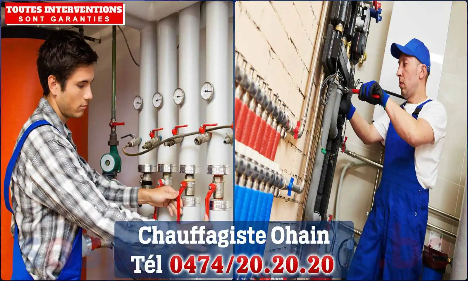 Chauffagiste agréé à Ohain 1380