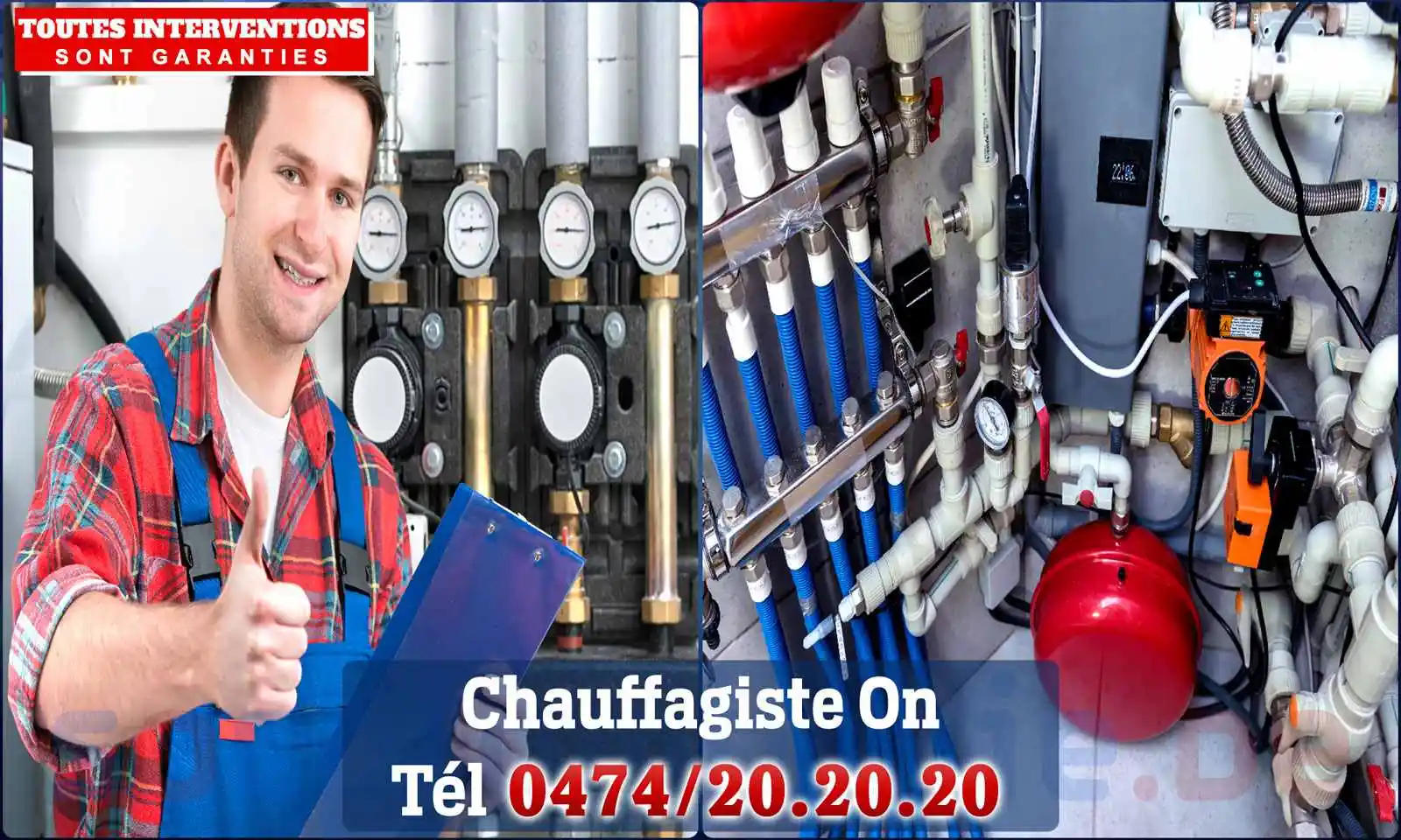 Chauffagiste agréé à On 6900