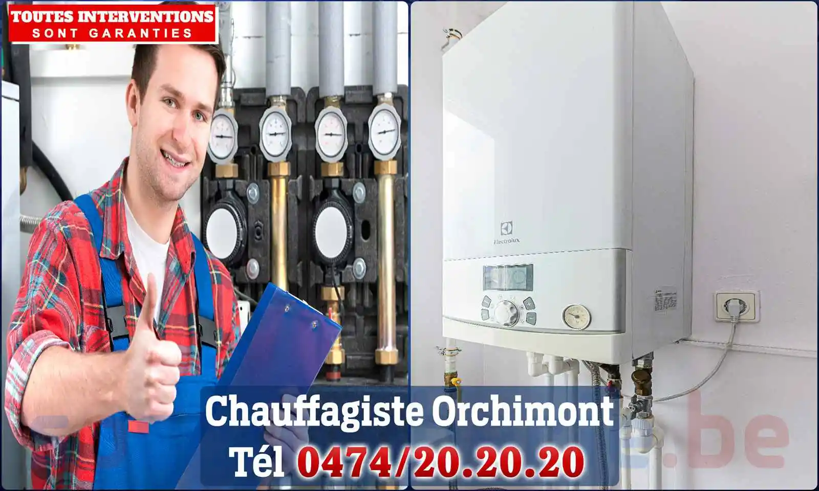 Chauffagiste agréé à Orchimont 5550