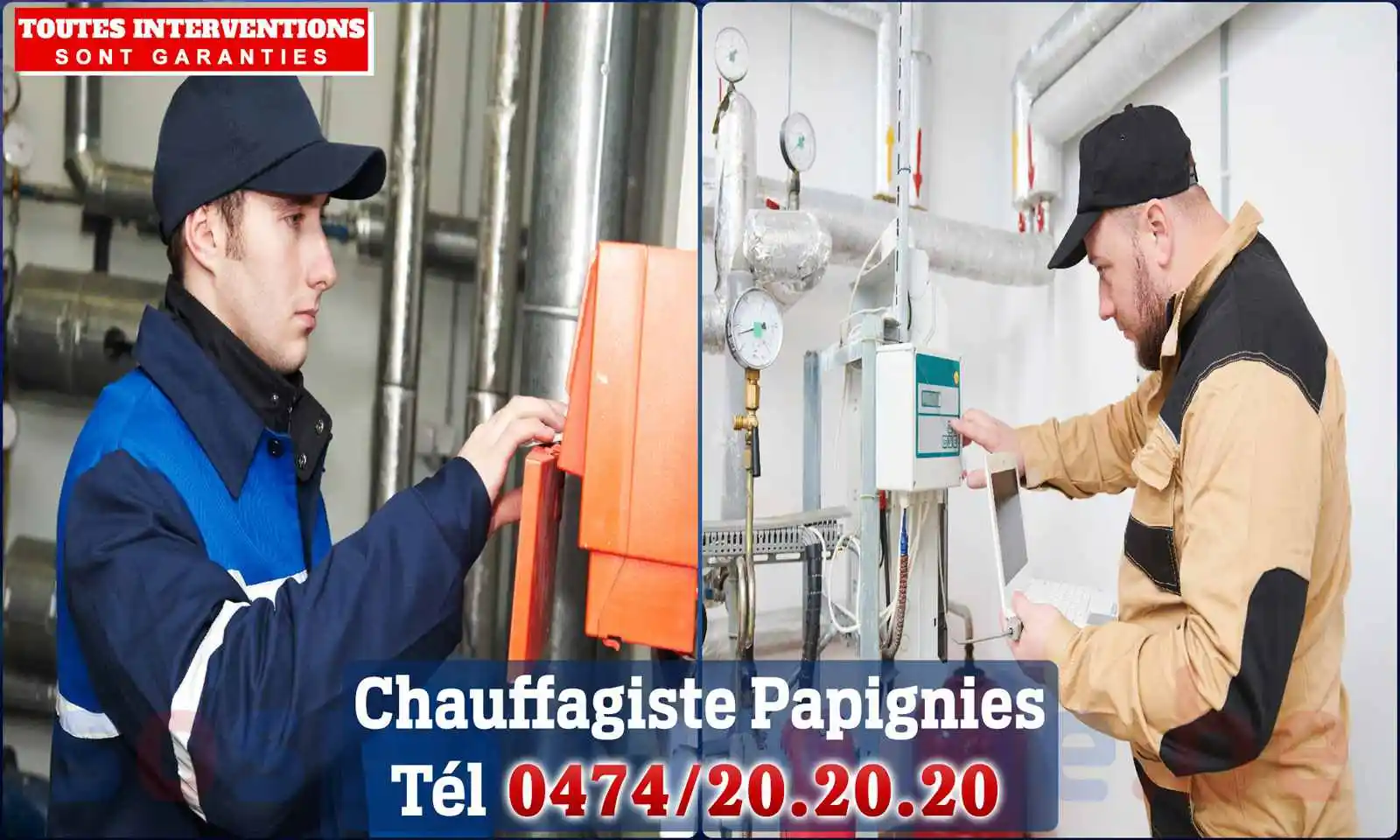 Chauffagiste agréé à Papignies 7861