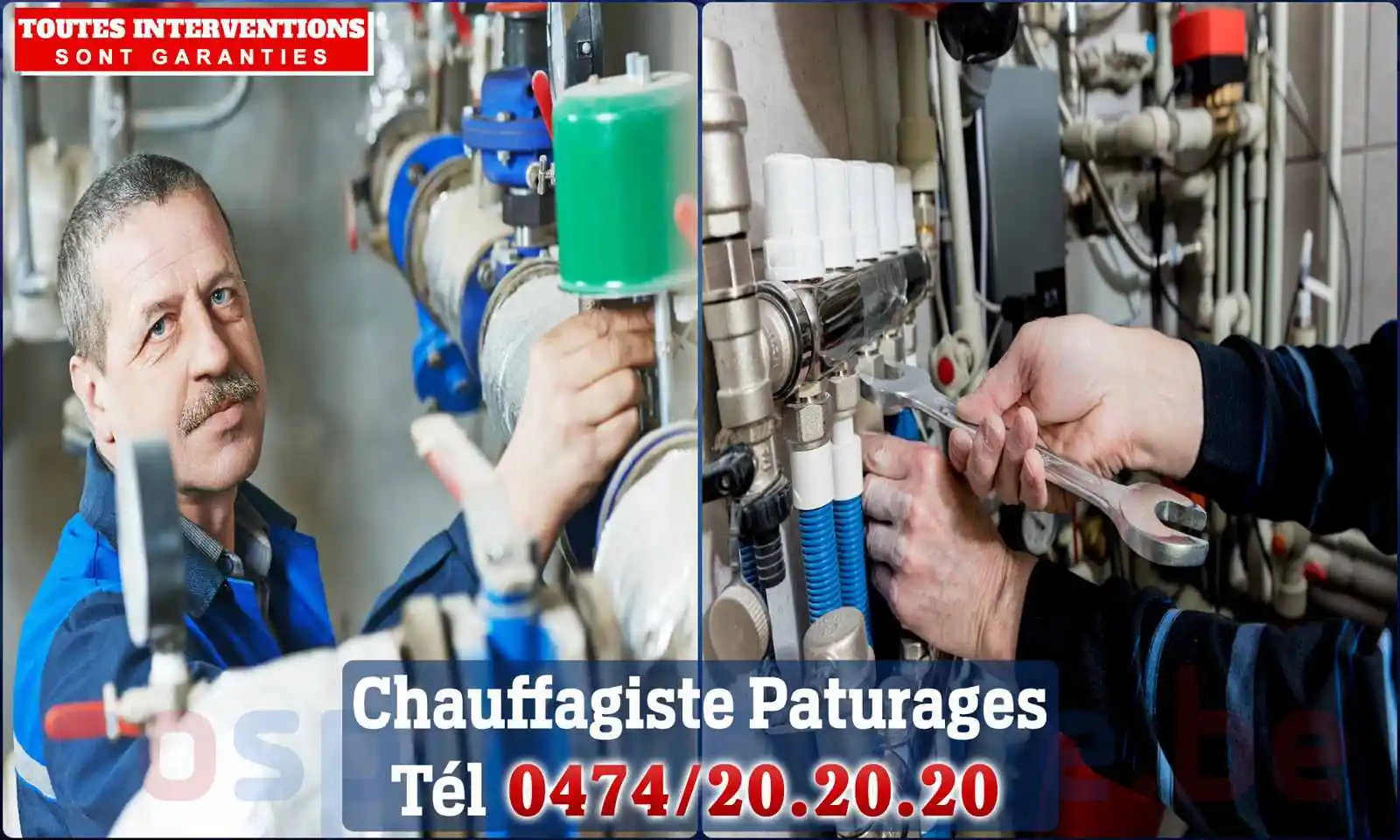 Chauffagiste agréé à Pâturages 7340