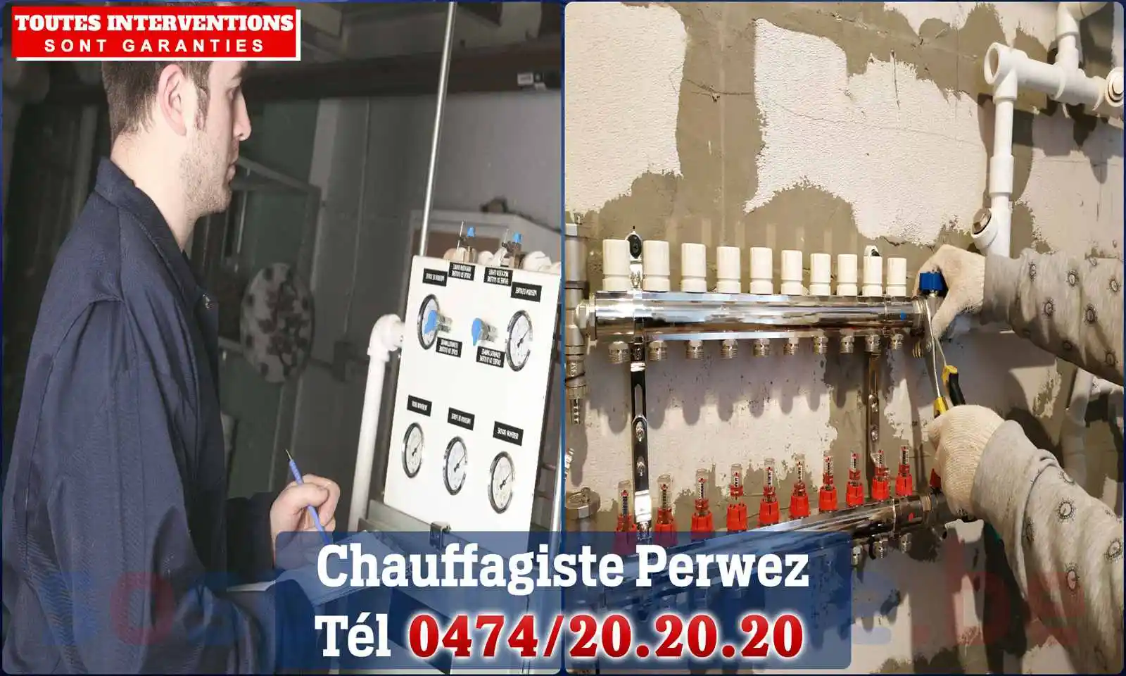 Chauffagiste agréé à Perwez 1360