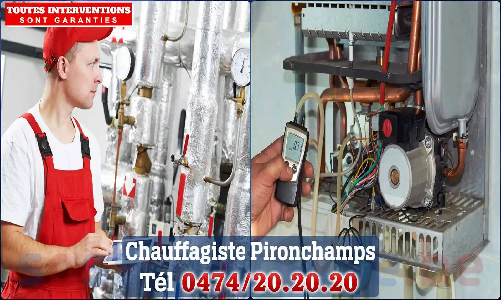 Chauffagiste agréé à Pironchamps 6240