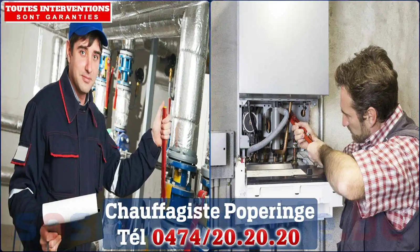 Chauffagiste agréé à Poperinge 8970
