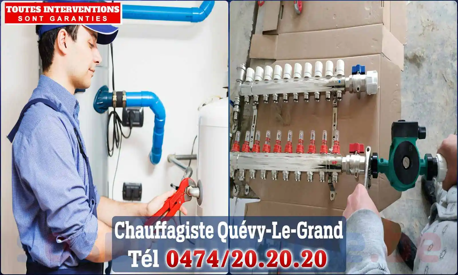 Chauffagiste agréé à Quévy-le-Grand 7040