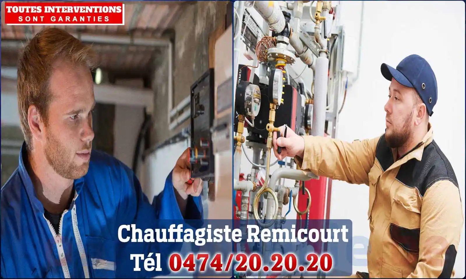 Chauffagiste agréé à Remicourt 4350