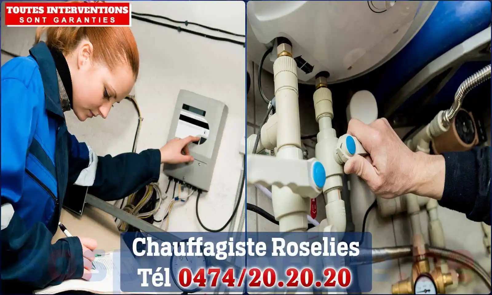 Chauffagiste agréé à Roselies 6250