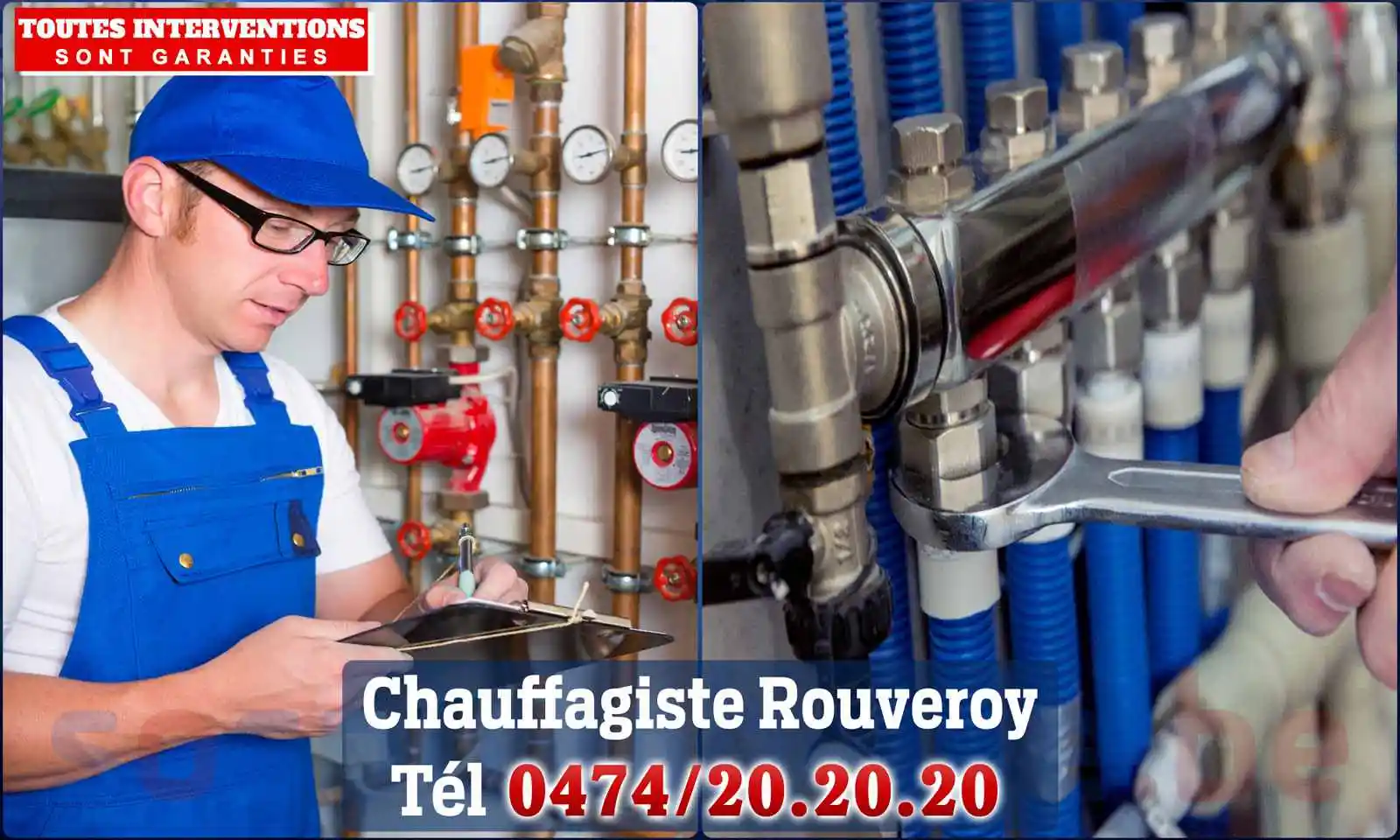 Chauffagiste agréé à Rouveroy 7120