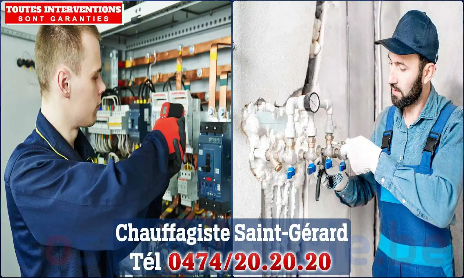 Chauffagiste agréé à Saint-Gérard 5640