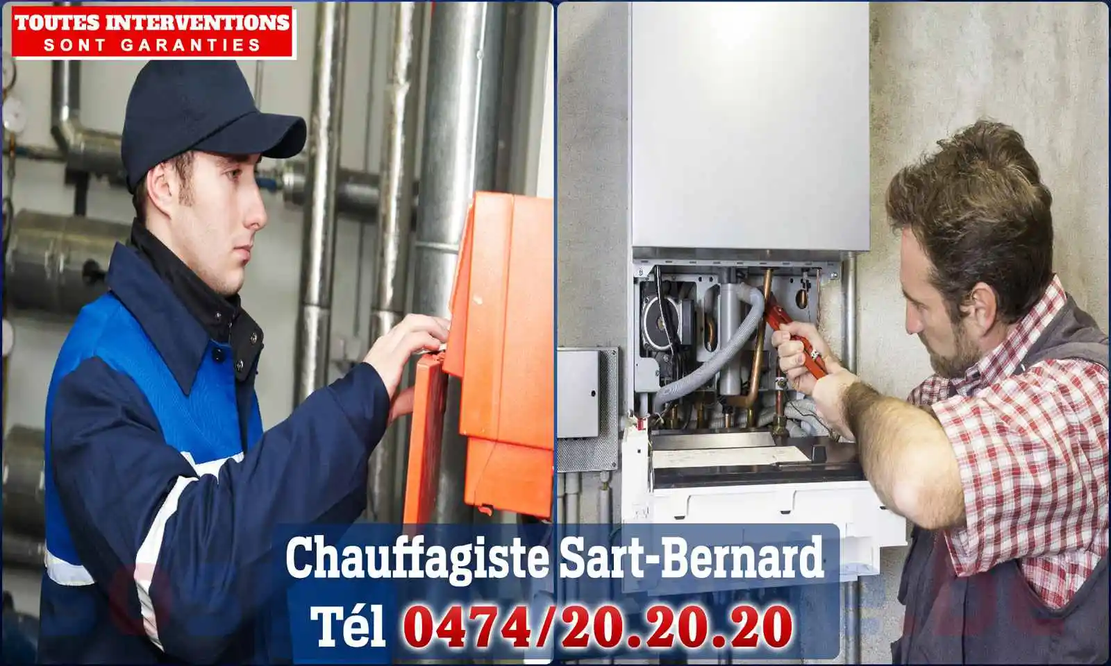 Chauffagiste agréé à Sart-Bernard 5330