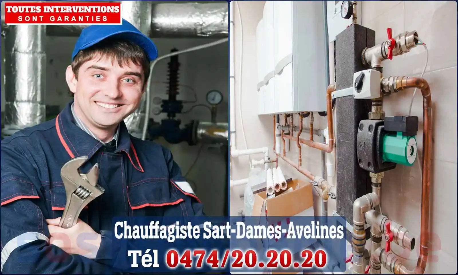 Chauffagiste agréé à Sart-Dames-Avelines 1495