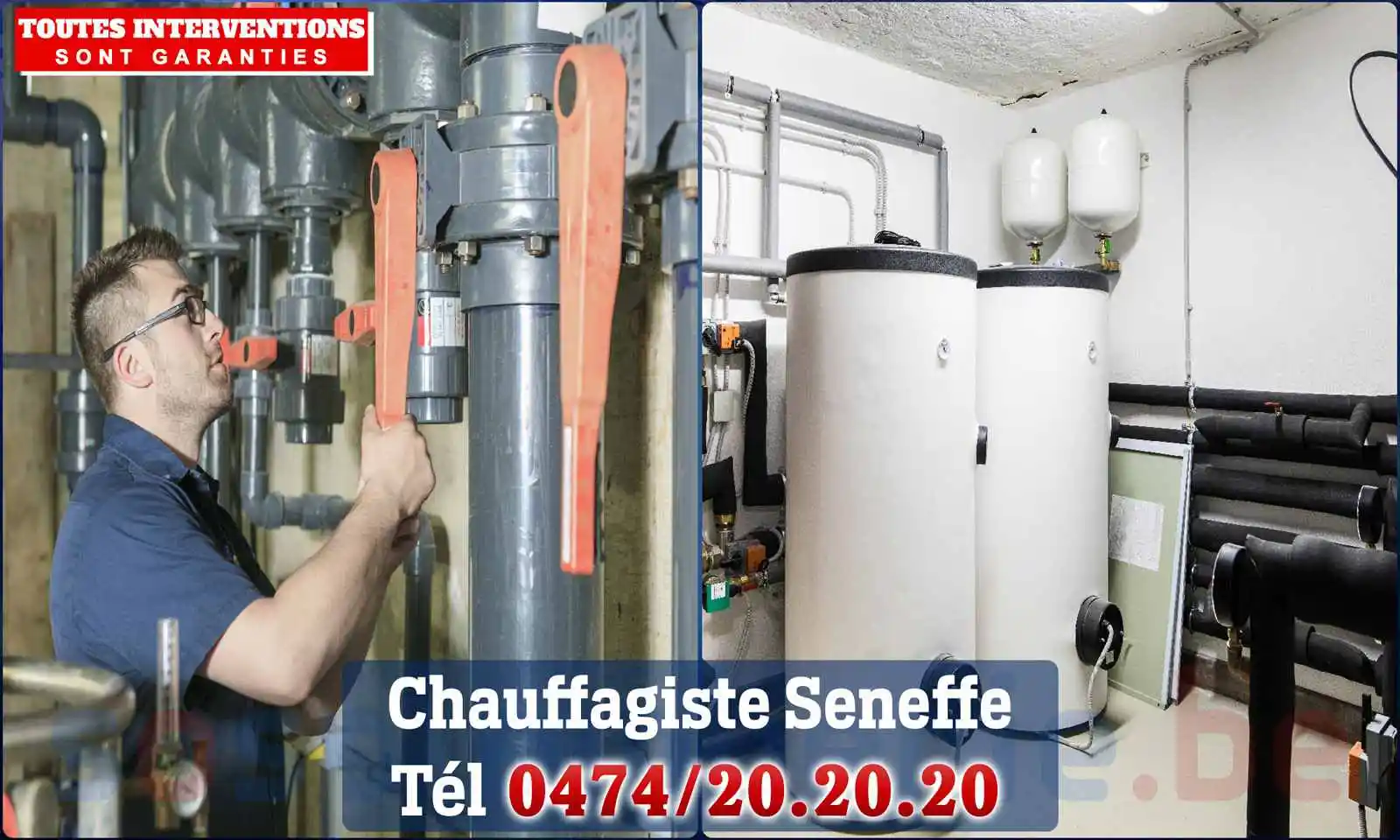 Chauffagiste agréé à Seneffe 7180